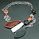 Collar de cadena con corte de ágata-Spanish Shein (sheinside'. Necklace. Jewelry just for You (G-Korchagina). Интернет-магазин Ярмарка Мастеров.  Фото №2