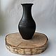 Vase-black-glazed ceramic, Vases, Vologda,  Фото №1