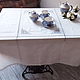Bautismo, un conjunto de 99 'Ivanovskaya línea'. Tablecloths. flax&lace. Интернет-магазин Ярмарка Мастеров.  Фото №2