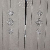Для дома и интерьера handmade. Livemaster - original item Curtains made of linen 2 PCs with embroidery Ivanovskaya line No. №1. Handmade.