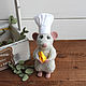 Rat scullion Ratatouille toy sivol 2020. Felted Toy. handmade toys by Mari (handmademari). My Livemaster. Фото №6