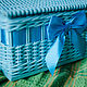  Плетеная корзина для подарка. Хранение украшений. Интерьерное плетение. Ярмарка Мастеров.  Фото №4