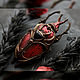 Brooch-pin: ' Militem Beetle ', Brooches, Vladimir,  Фото №1