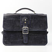 Сумки и аксессуары handmade. Livemaster - original item Portfolio: Leather briefcase M-9-006-CR. Handmade.