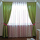 Curtains of pale green cotton for girls with buttons. Curtains1. Designer-Mart (designer-mart). My Livemaster. Фото №4