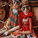 Арлекин и Коломбина, Интерьерная кукла, Санкт-Петербург,  Фото №1