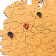 Карта России коричневая 98х53 см. Карты мира. Александр (Mybestbox). Ярмарка Мастеров.  Фото №5