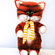 Ginger Cat Crocheted toy, Interior doll, Moscow,  Фото №1