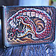 Leather bill holder with snake embossing(money clip), Wallets, Orenburg,  Фото №1