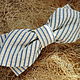 Tie 'Striped Flight' cotton, sharp corners, Ties, St. Petersburg,  Фото №1