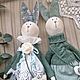 Текстильные зайцы "Весенние". Куклы Тильда. 'Текстильные штучки' Paushlenatextil (paushlena). Ярмарка Мастеров.  Фото №5