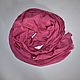 Order Silk scarf dark pink women's autumn demi-season silk scarf. Silk scarves gift for Womans. Livemaster. . Scarves Фото №3