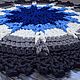 The round knitted crochet rug from cord for bathroom. Carpets. knitted handmade rugs (kovrik-makrame). My Livemaster. Фото №6