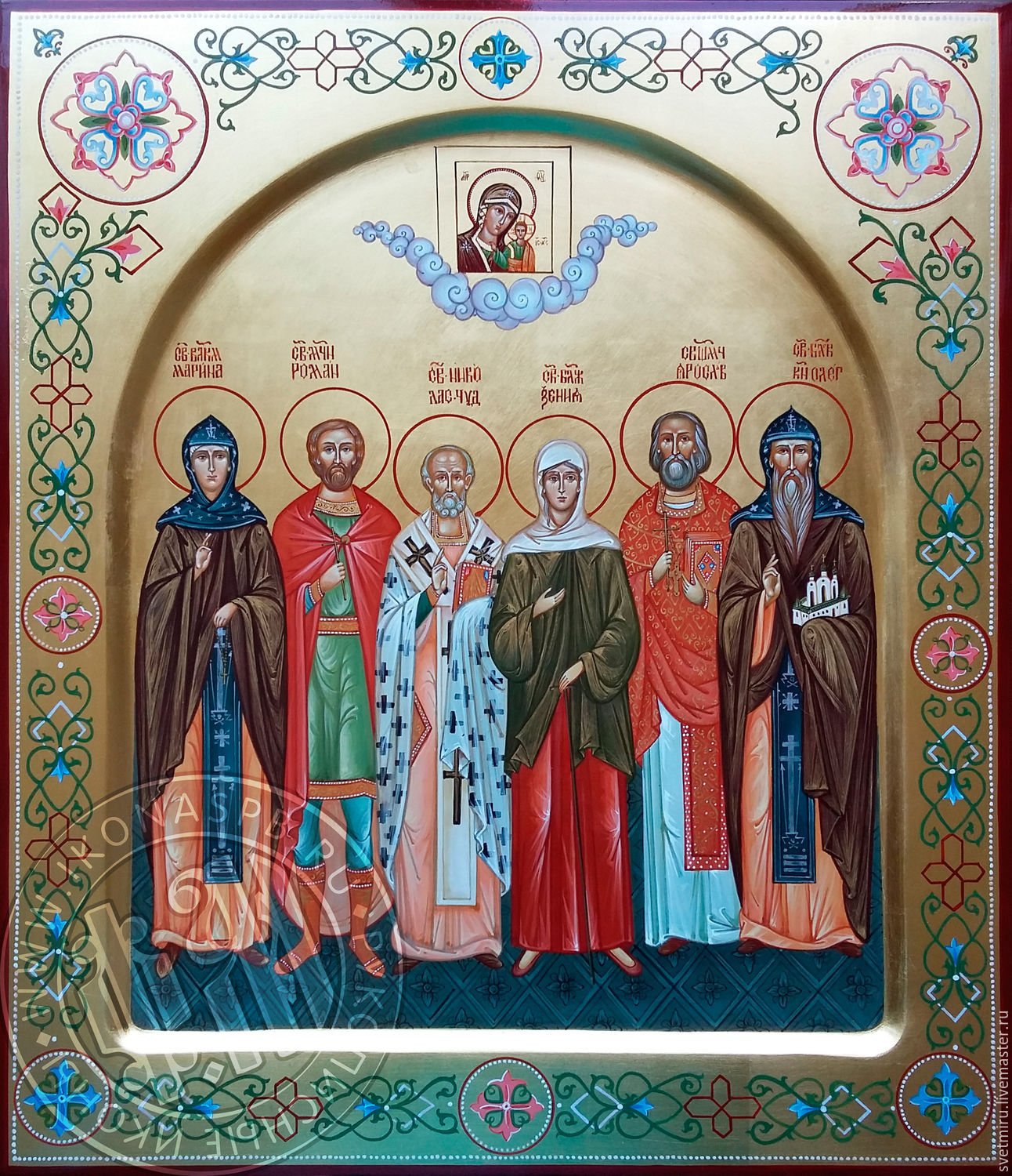 FAMILY ICON.THE ICON OF SELECTED SAINTS, Icons, St. Petersburg,  Фото №1