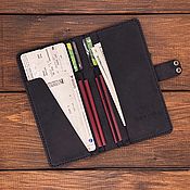 Сумки и аксессуары handmade. Livemaster - original item Travel holder/organizer for 4 passports made of Patong leather. Handmade.