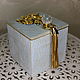 Wedding blue box with golden birds, Box, St. Petersburg,  Фото №1
