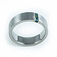 Titanium Ring with Black Opal. Rings. asgdesign. Online shopping on My Livemaster.  Фото №2