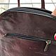 Leather backpack, France. Vintage bags. Dutch West - Indian Company. My Livemaster. Фото №4