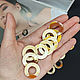 Order Rings split links Buffalo Horn Zebu 16mm. - Olga - Mari Ell Design. Livemaster. . Accessories for jewelry Фото №3