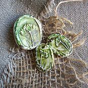 Украшения handmade. Livemaster - original item Brooch and earrings Dill. An impression of a real plant.. Handmade.