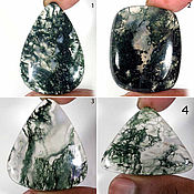 Агат  камень кулон подвеска черно-зеленый