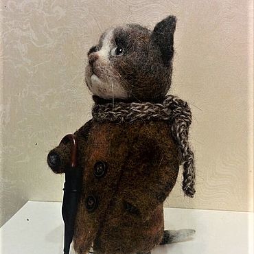 Кот Лель. Валяная игрушка – купить на Ярмарке Мастеров – 6F0FNRU ...