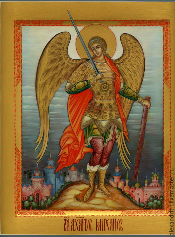 Как выглядит икона архангела михаила фото