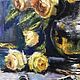 Картина маслом Букет из желтых роз. Картины. FLOWER_ART. Ярмарка Мастеров.  Фото №5