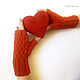 Красные митенки ручного вязания, очень красивые, Митенки, Смоленск,  Фото №1