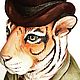 Эксклюзивная статуэтка тигра Джентельмен. Именные сувениры. ARTs & CRAFTs. Интернет-магазин Ярмарка Мастеров.  Фото №2