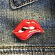 Винтаж: Брошь «Lips», Броши винтажные, Чайковский,  Фото №1