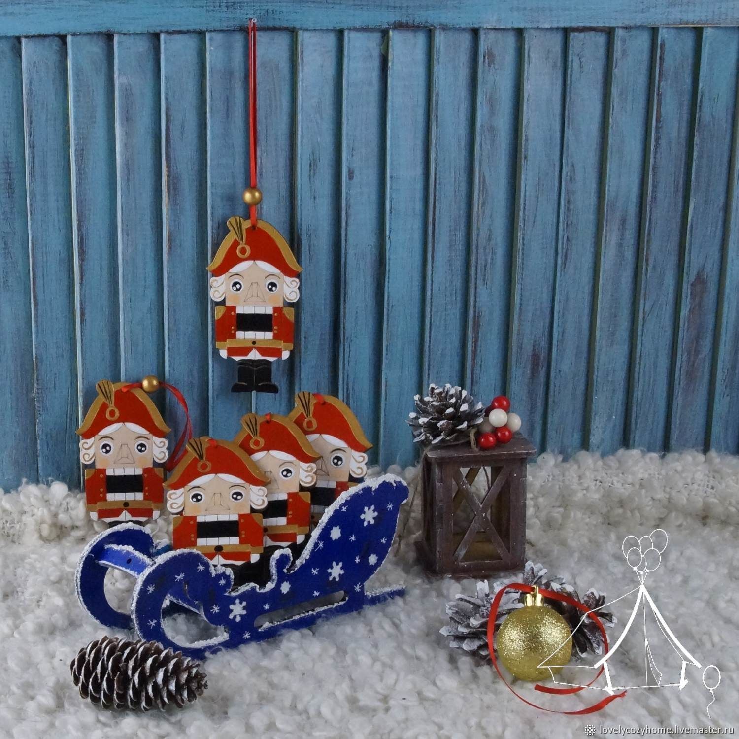 Сани новогодние. Новогодний сувенир. Рождественский декор.Конфетница ...