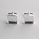 The basis for cufflinks silver square. Blanks for jewelry. VisitingCinderella. Online shopping on My Livemaster.  Фото №2