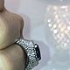 Кольцо со шпинелью серебро 925 пробы в инкрустации фианитов premium. Кольца. MARIA GUSEVA Fashion Jewelry. Ярмарка Мастеров.  Фото №14