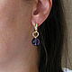 Amethyst earrings, gold earrings with amethyst, amethyst ring earrings. Earrings. Irina Moro. My Livemaster. Фото №6