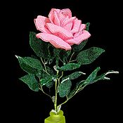 Цветок ,,Пеларгония Королевская,, выполнено из бисера, ручная работа