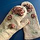 Валяные варежки. Варежки. Woolmood. Ярмарка Мастеров.  Фото №5