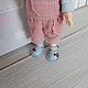 Sandals for doll ob11 color - blue + cherry 18mm. Clothes for dolls. Olga Safonova. My Livemaster. Фото №4