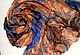A scarf a stole 'the treasures of Agra' Shibori silk, Scarves, Chelyabinsk,  Фото №1