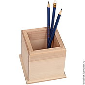 Материалы для творчества handmade. Livemaster - original item Sh101010 pencil Box for decoupage 10 10 10 blank for pens. Handmade.