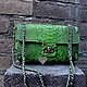 Сумка из питона в стиле стиле Fashion "лесная фея", Классическая сумка, Москва,  Фото №1