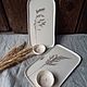Order Conjunto De plato de salsa. Ceramist_mamontov. Livemaster. . Dinnerware Sets Фото №3