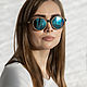 "York LUX Blue" от Timbersun, деревянные солнцезащитные очки. Очки. Уникальные аксессуары Timbersun. Интернет-магазин Ярмарка Мастеров.  Фото №2
