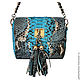 Handbag made from Python PIE. Crossbody bag. Exotic Workshop Python Fashion. Online shopping on My Livemaster.  Фото №2