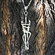 Pair pendant made of 925 sterling silver DS0078, Cross, Yerevan,  Фото №1