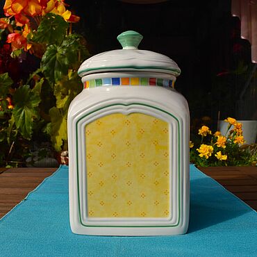 Винтаж ручной работы. Ярмарка Мастеров - ручная работа Винтаж: Villeroy Boch "Twist Alea Charm".Большая банка с крышкой.. Handmade.
