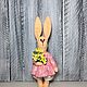 Tilda Animals: Hare Tilda of felt with flowers, Tilda Toys, Venev,  Фото №1