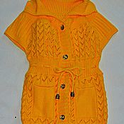 Одежда детская handmade. Livemaster - original item Children`s vest,knitted,3 years and 5 years old.. Handmade.