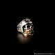 Кольцо "Байкер" из серебра 925 с маской из ювелирной латуни. Кольца. FANTASY JEWELS. Ярмарка Мастеров.  Фото №6