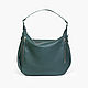 Большая зеленая женская сумка на плечо Женева, Классическая сумка, Москва,  Фото №1